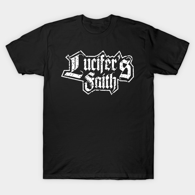 Lucifer's Faith A Grunge dark Gothic Design T-Shirt by jazzworldquest